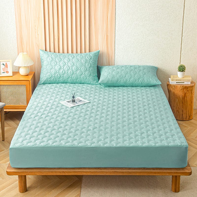 Fitted Sheet – Quilted – Mint
