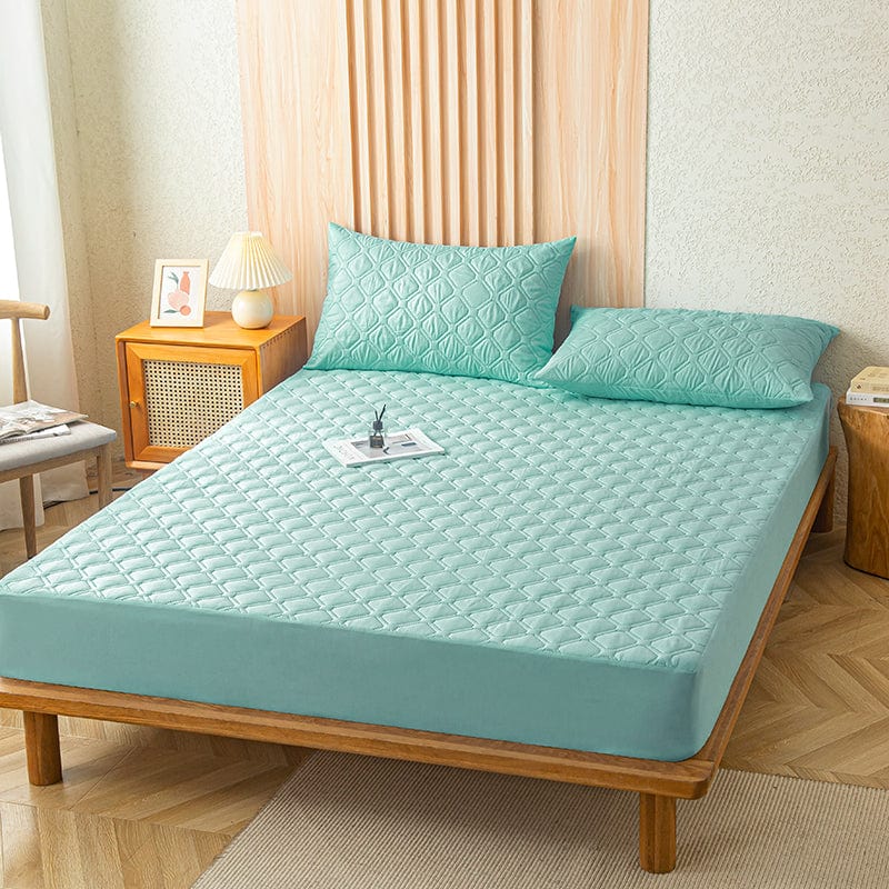 Fitted Sheet – Quilted – Mint