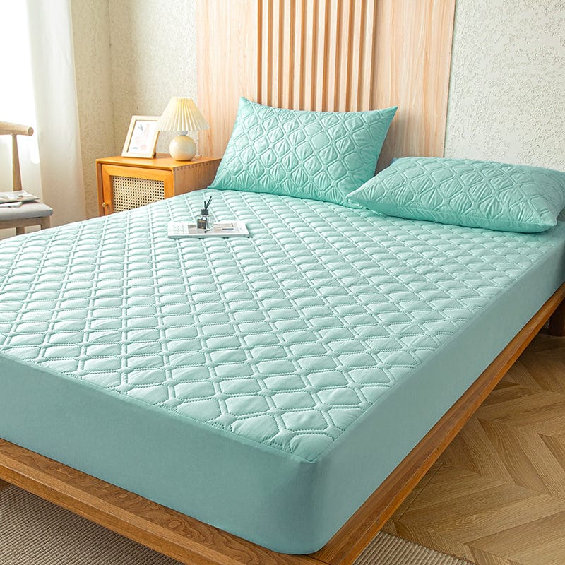 Fitted Sheet – Quilted – Mint