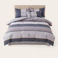 Bedding Set – Sport Stripe – Pearl Grey