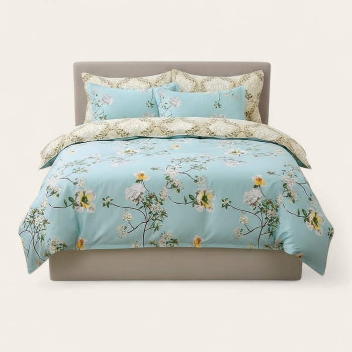 Bedding Set – Spring Floral – Mint