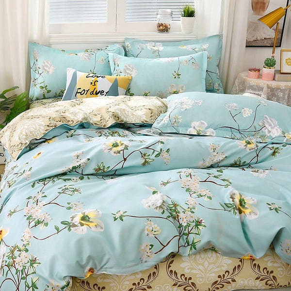 Bedding Set – Spring Floral – Mint