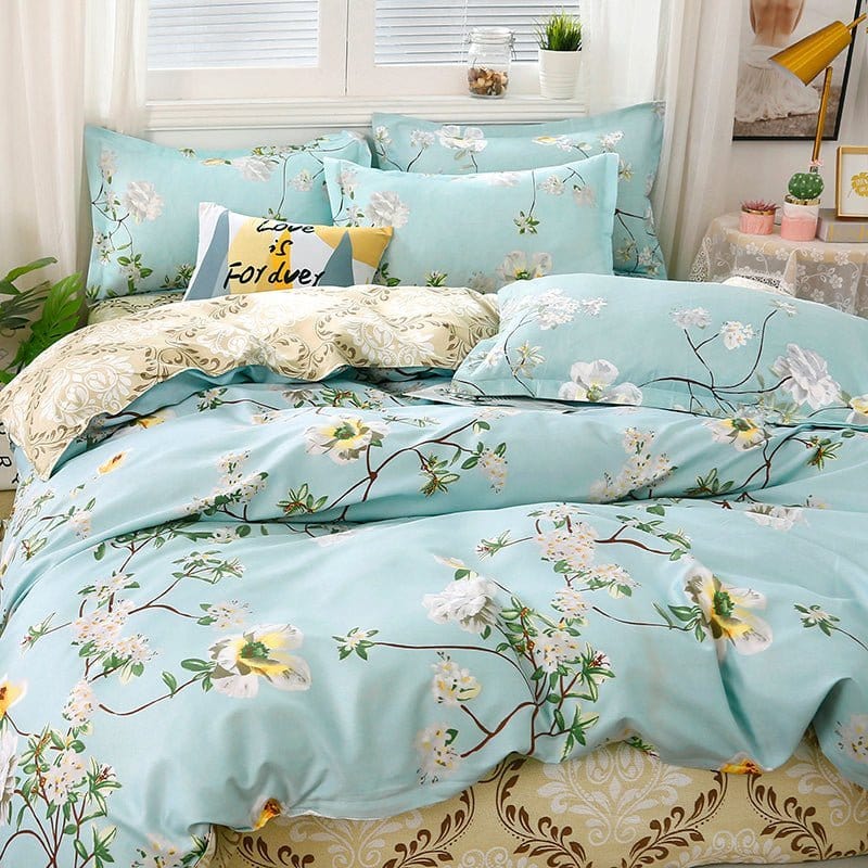 Bedding Set – Spring Floral – Mint