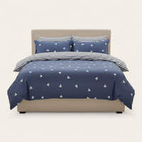 Bedding Set – Triangle Print – Midnight Navy