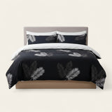 Bedding Set – Tropical Palm – Ink Black