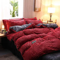 Bedding Set – Corduroy Velvet – Bordeaux