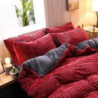 Bedding Set – Corduroy Velvet – Bordeaux