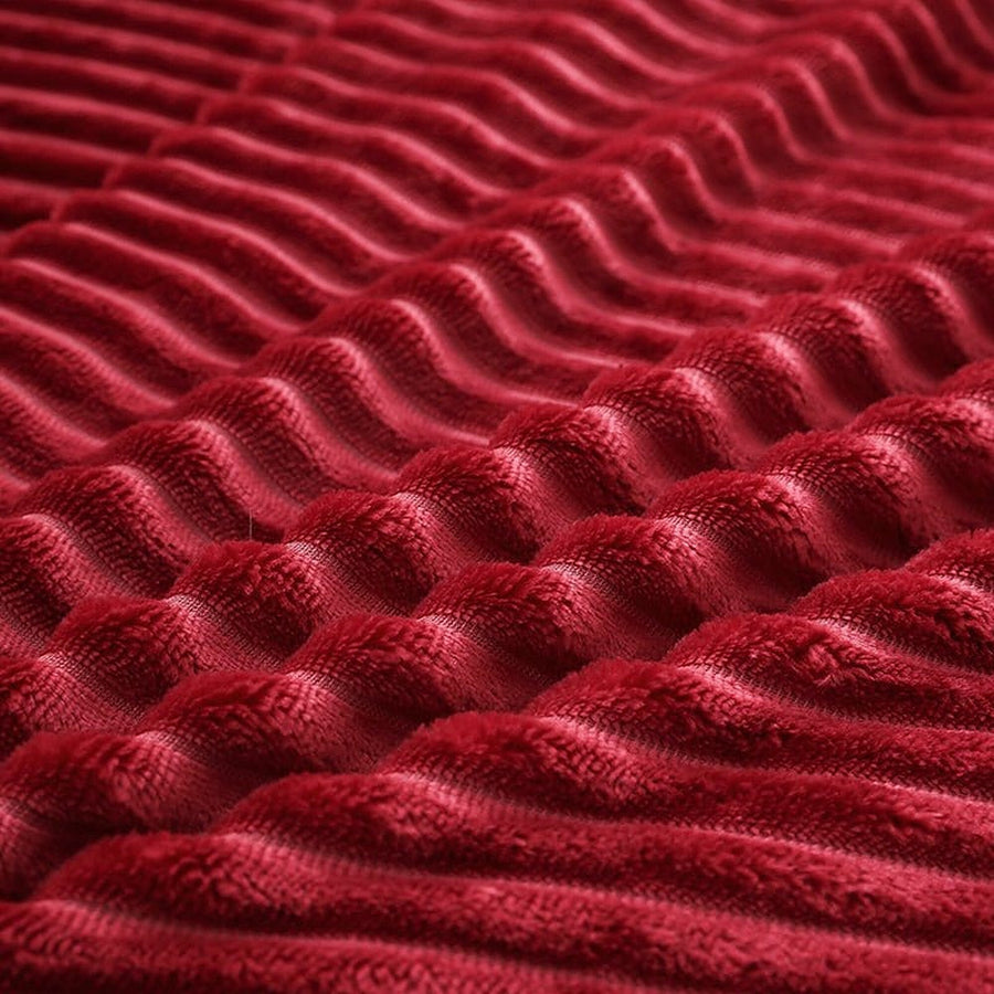 Bedding Set – Corduroy Velvet – Bordeaux
