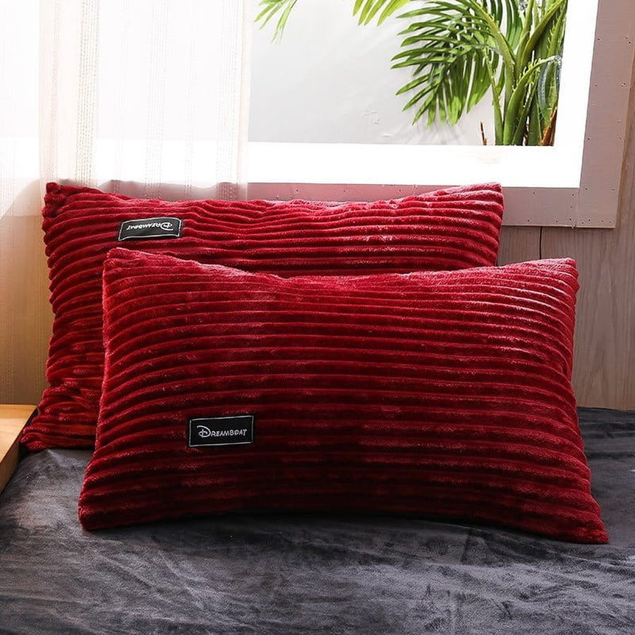 Bedding Set – Corduroy Velvet – Bordeaux