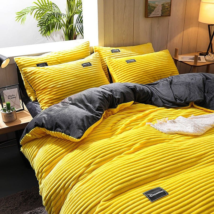 Bedding Set – Corduroy Velvet – Honey
