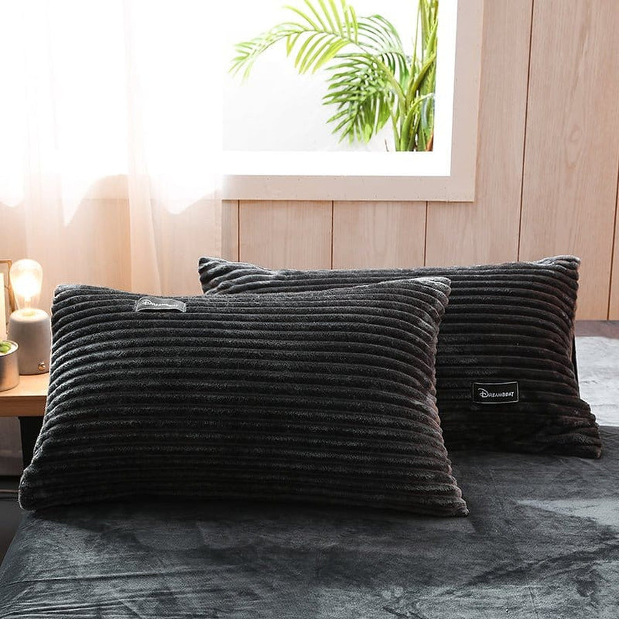Bedding Set – Corduroy Velvet – Ink Black