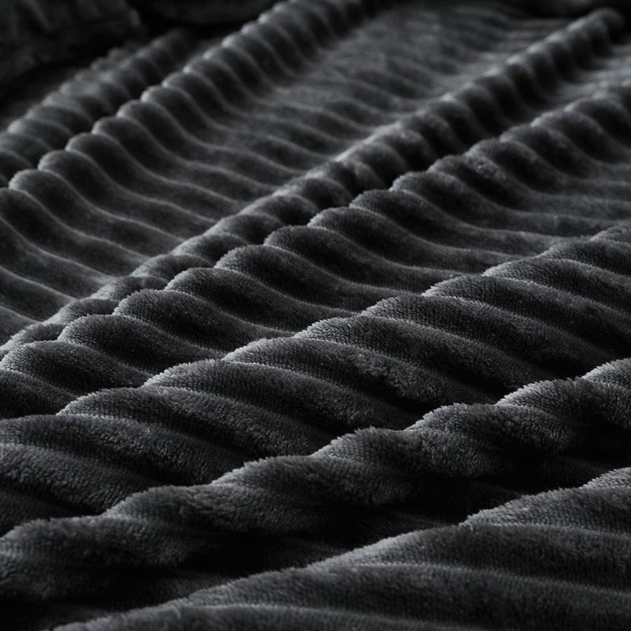 Bedding Set – Corduroy Velvet – Ink Black
