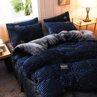 Bedding Set – Corduroy Velvet – Midnight Navy