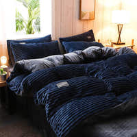 Bedding Set – Corduroy Velvet – Midnight Navy