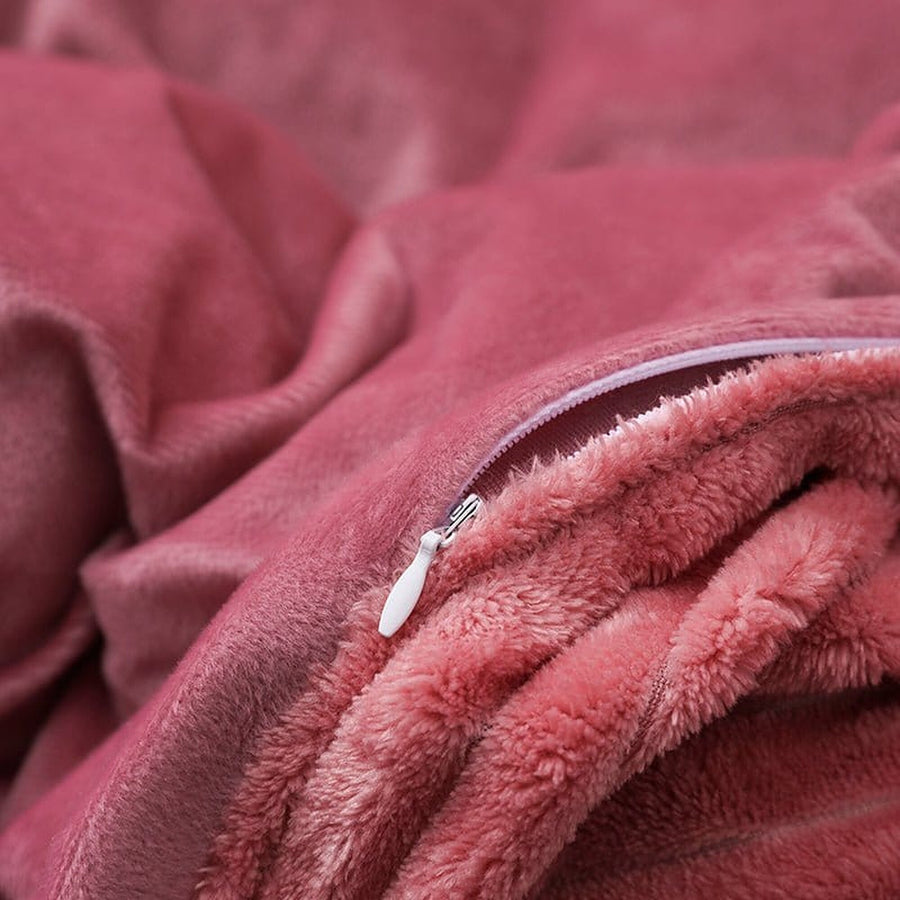 Bedding Set – Corduroy Velvet – Soft Blush