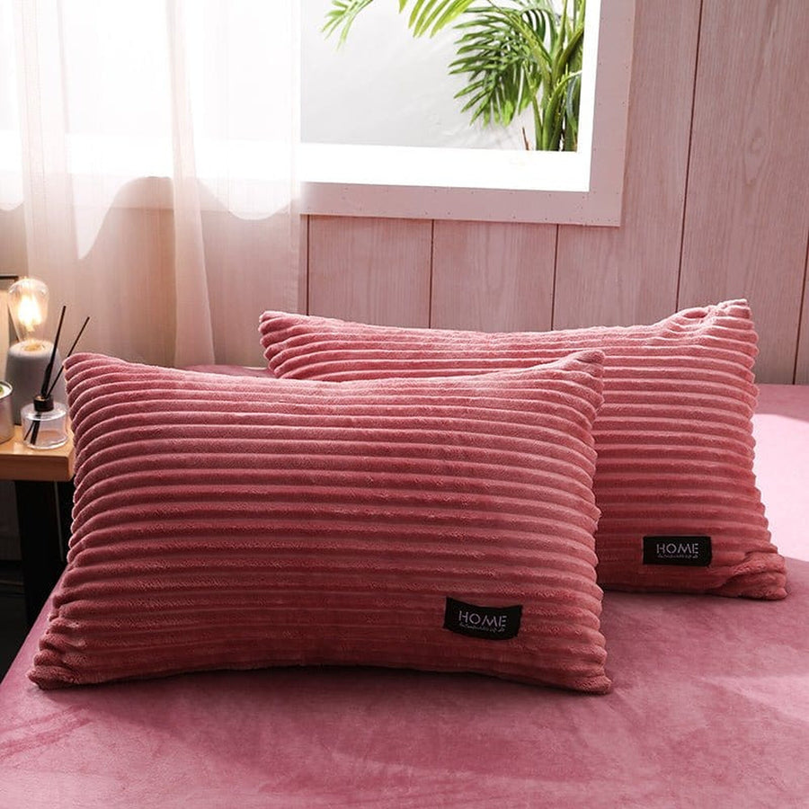 Bedding Set – Corduroy Velvet – Soft Blush