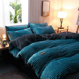 Bedding Set – Corduroy Velvet – Teal