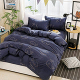 Bedding Set – Whale Print – Midnight Navy