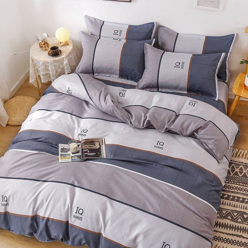 Bedding Set – Sport Stripe – Pearl Grey