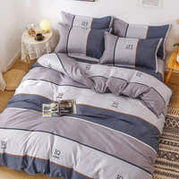 Bedding Set – Sport Stripe – Pearl Grey