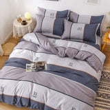 Bedding Set – Sport Stripe – Pearl Grey