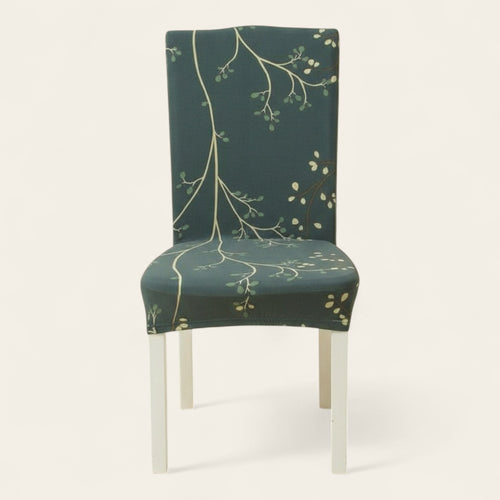 Chair Cover – Botanical Branch Print – Forest