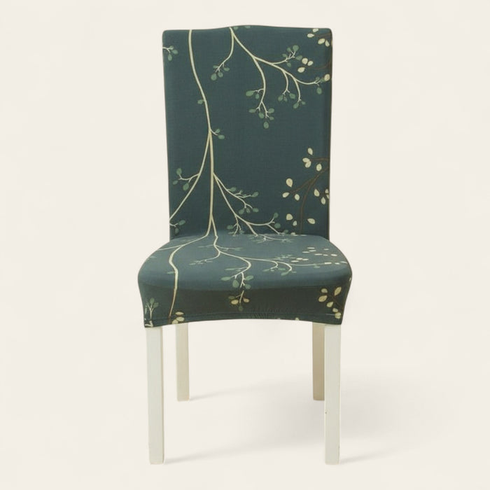 Chair Cover – Botanical Branch Print – Forest