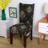 Chair Cover – Damask Print – Bronze & Black