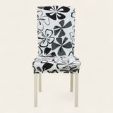 Chair Cover – Floral Print – Black & White