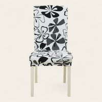 Chair Cover – Floral Print – Black & White