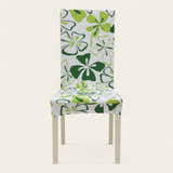 Chair Cover – Floral Print – Lime & Cream