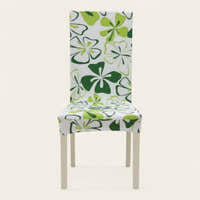 Chair Cover – Floral Print – Lime & Cream