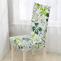 Chair Cover – Floral Print – Lime & Cream