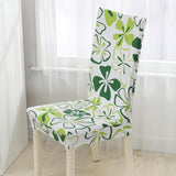 Chair Cover – Floral Print – Lime & Cream