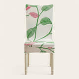 Chair Cover – Folk Leaf Print – Sage Mist