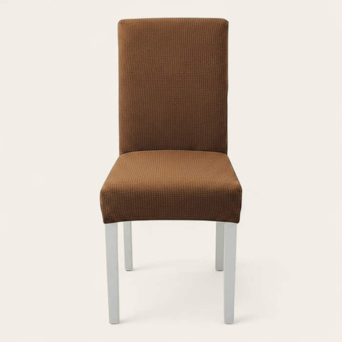 Chair Cover – Herringbone Knit – Caramel