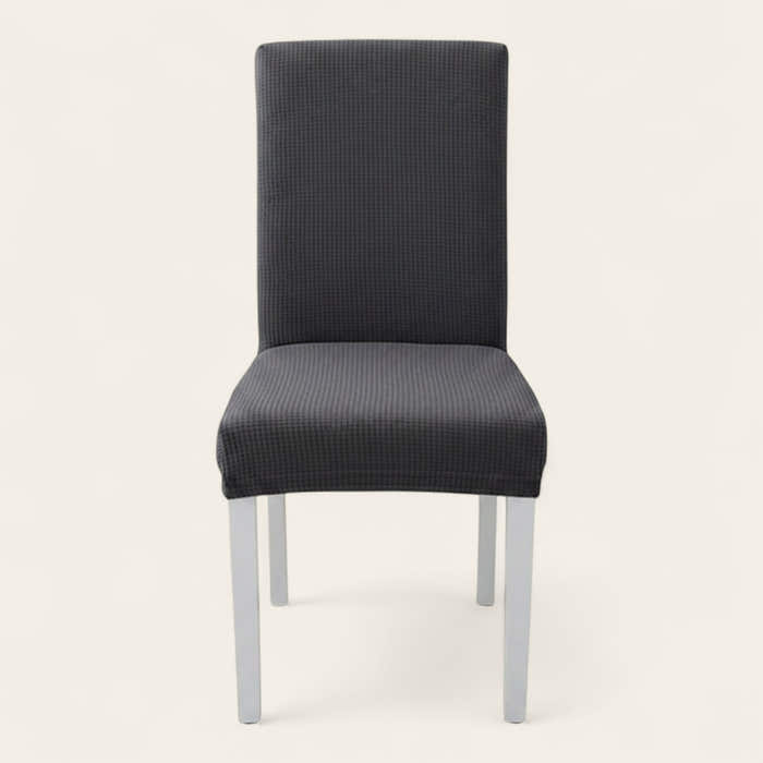 Chair Cover – Herringbone Knit – Charcoal