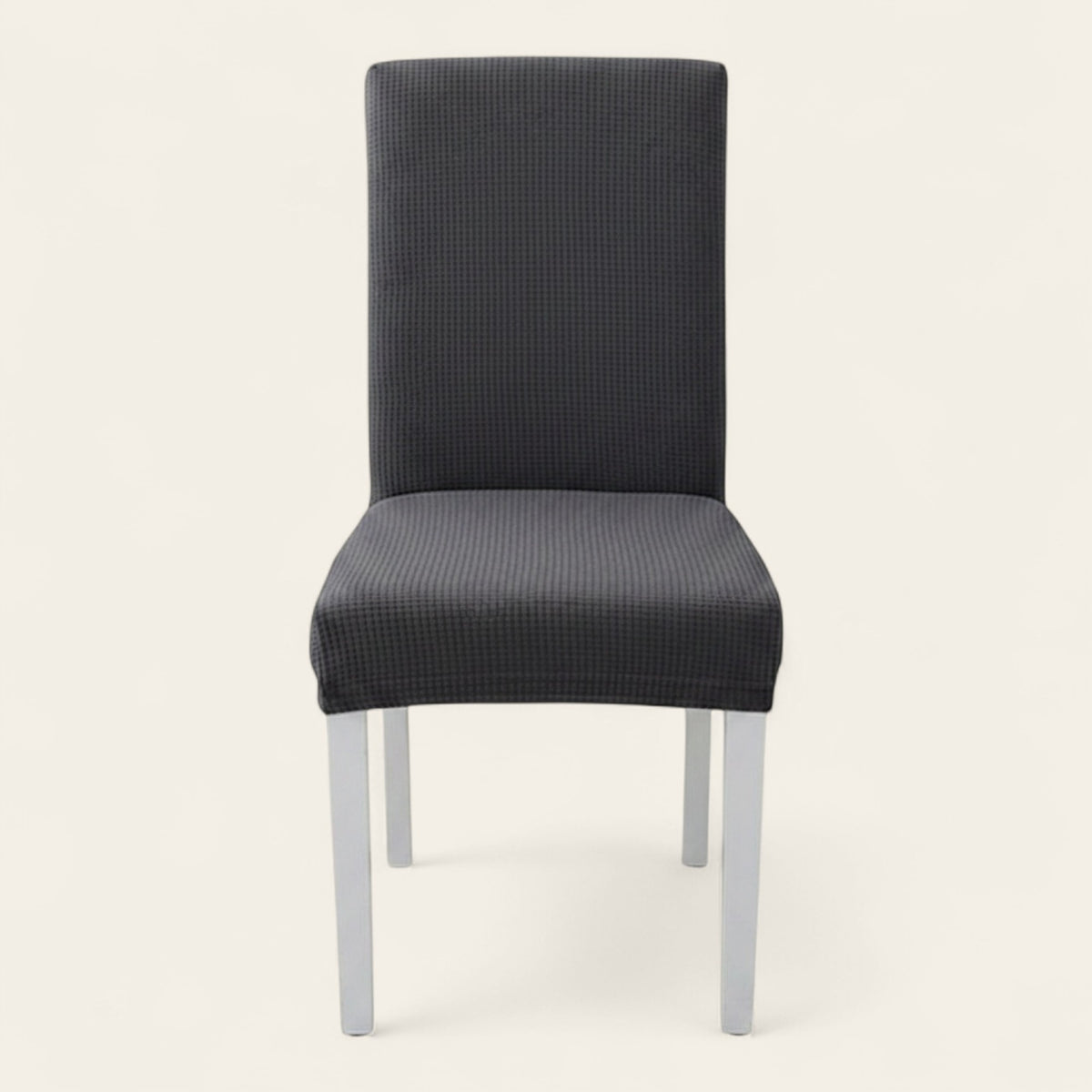 Chair Cover – Herringbone Knit – Charcoal