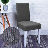 Chair Cover – Herringbone Knit – Charcoal