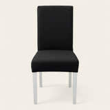 Chair Cover – Herringbone Knit – Ink Black