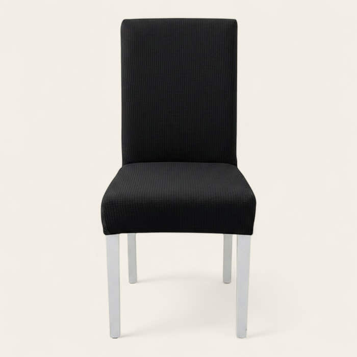 Chair Cover – Herringbone Knit – Ink Black