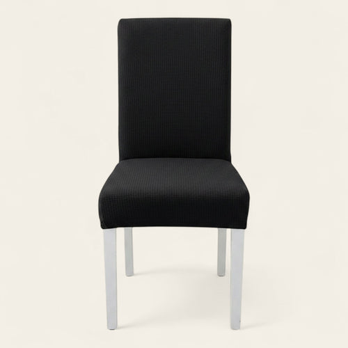 Chair Cover – Herringbone Knit – Ink Black