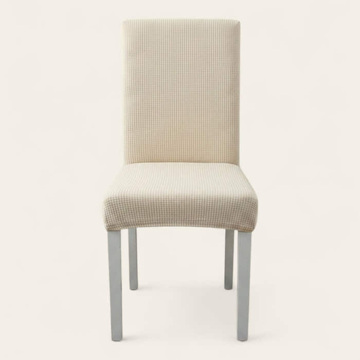 Chair Cover – Herringbone Knit – Ivory Cream