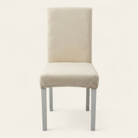 Chair Cover – Herringbone Knit – Ivory Cream