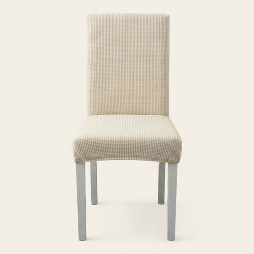 Chair Cover – Herringbone Knit – Ivory Cream