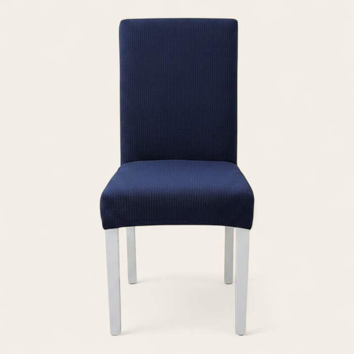 Chair Cover – Herringbone Knit – Midnight Navy