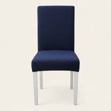 Chair Cover – Herringbone Knit – Midnight Navy