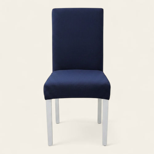 Chair Cover – Herringbone Knit – Midnight Navy