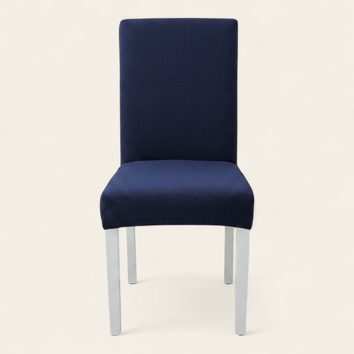 Chair Cover – Herringbone Knit – Midnight Navy