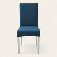 Chair Cover – Herringbone Knit – Stormy Blue
